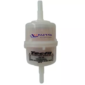 Filtro combustivel pequeno 6mm 8mm universal (gu86)