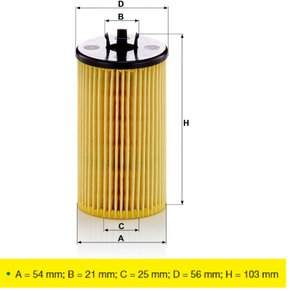 Filtro oleo motor gm cruze 1.8 11/ sonic 1.6 12/ (hu612/2x mann