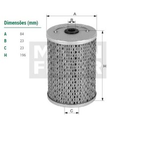 Filtro oleo motor mercedes benz om366 366a (h947/1)