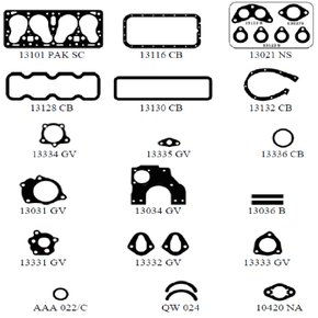 Jg junta motor hurricane jeep willys 4 cil. 53/59 (13106pakcb)