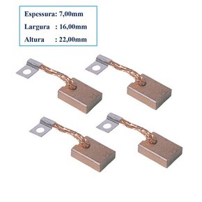 Jogo escova motor partida fusca opala corcel (bsx8b12v)