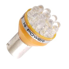 Lampada amarela 1 polo 12v  pino 45 graus (ap738 autopoli)