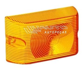 Lente lanterna retangular amarela gf110 tijolo (gf030am)