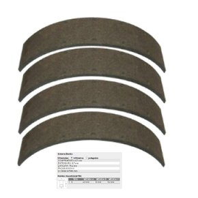 Jg lona freio dianteira ford f750 f13000 f21000 (l488 lonaflex)