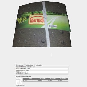 Lona freio traseira carreta guerra 7 polegadas (th4515)