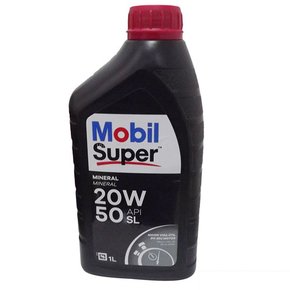 Oleo motor mobil super original 20w-50 api sl 1 li (20w50 mobil 1lt)