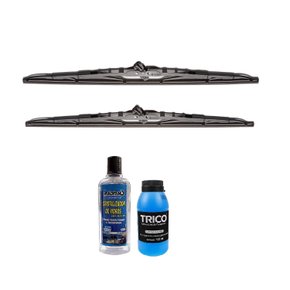 PALHETA LIMPADOR PARABRISA GM CELTA+ADITIVO LIMPA PARABRISA+CRISTALIZADOR