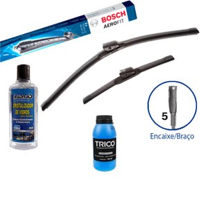 PALHETA LIMPADOR PARABRISA GM ONIX PRISMA 2013/17+ ADITIVO LIMPADOR+ CRISTALIZADOR