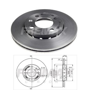 Par Disco freio dianteiro vw gol g5 1.0 08/ (bd5298)