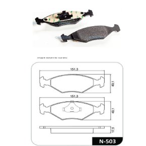 Pastilha freio dianteira fiat ate teves (n503 cobreq)