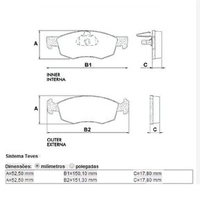 Pastilha freio dianteira fiat doblo 02/ ate (syl1200)