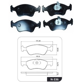 Pastilha freio dianteira gm astra  99/ aro 13 (n336 cobreq)