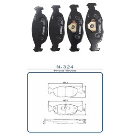 Pastilha freio dianteira gm corsa celta agile (n324 cobreq)
