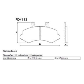 Pastilha freio dianteira gm silverado 99/ (pd113 fras le)