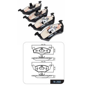 Pastilha freio dianteira vw gol g5 08/ bosch f1 (n260 cobreq)