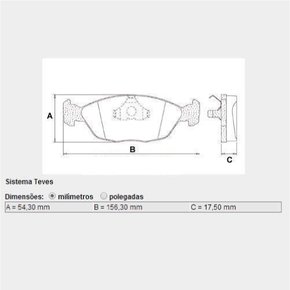 Pastilha freio dianteira vw gol parati saveiro 95/ (hfp5036)