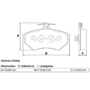 Pastilha freio dianteira vw golf /97 audi a4 1.8 (syl1040)
