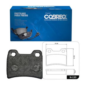 Pastilha freio traseira ford escort verona vw gol (n133 cobreq)