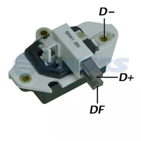 Regulador voltagem vw mercedes benz 28v 140a (ga041 gauss)