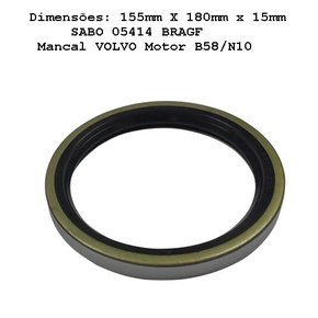 Retentor mancal traseiro volvo b58 d10 n10 n12 (05414bragf)