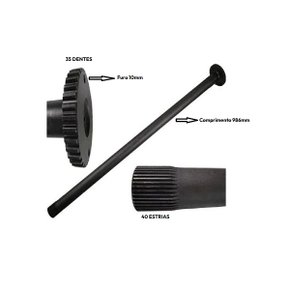 Semi eixo direito mercedes benz l lk ls lpo1313 (3523570401 thip)