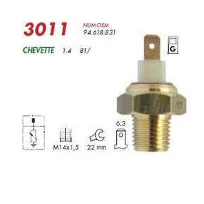 Sensor acionamento partida frio gm chevette 80/ (3011 mte)