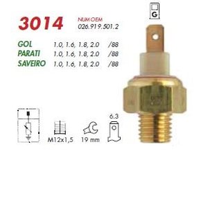 Sensor acionamento partida frio vw gol parati (3014 mte)