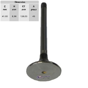 Valvula escape mwm serie x10 3 4 6 cilindros (vs2824)